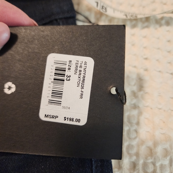 Joes's Brixton Straight & Narrow Women's Dark Wash Jeans NWT $198 Sz 33 Luxury - Picture 6 of 11